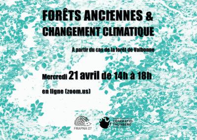Conférence en ligne « forêts anciennes et changement climatique »