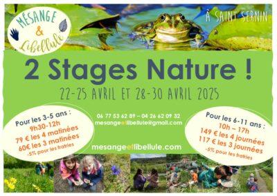 Stages nature printemps